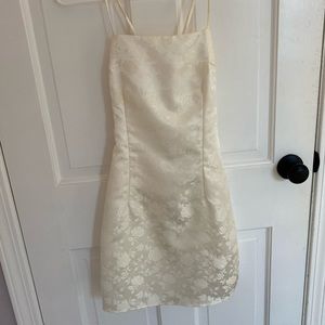 Cream color party dress